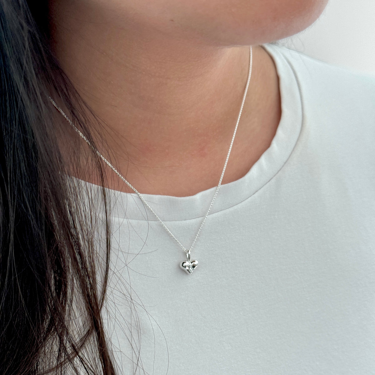 Cheeky Heart Necklace worn