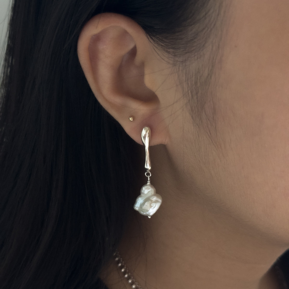 Bubble Earrings worn