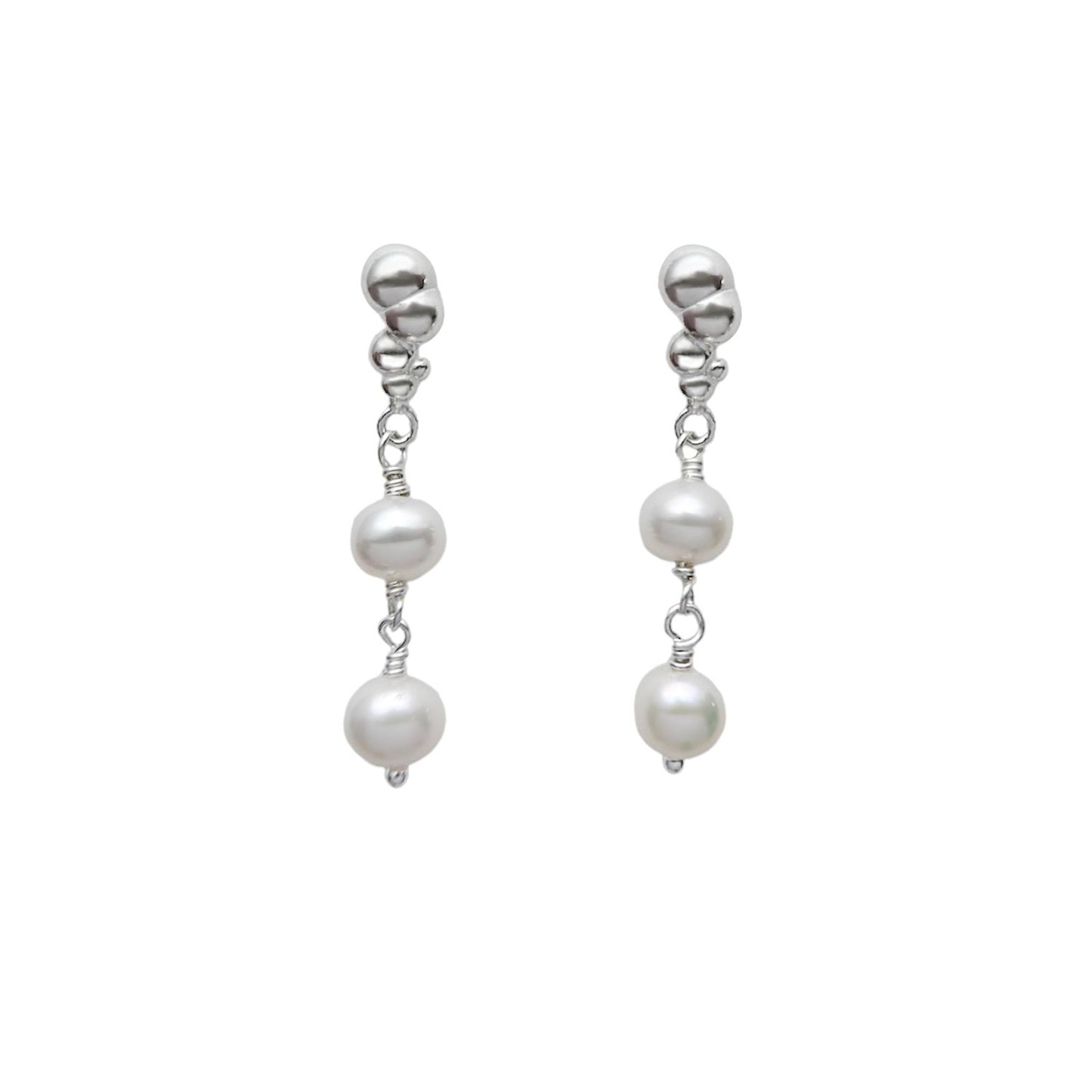Bubbly Freshwater Pearl Earrings