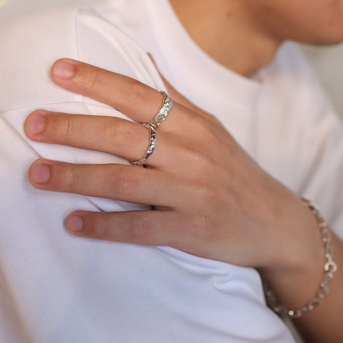 Molten Band Ring
