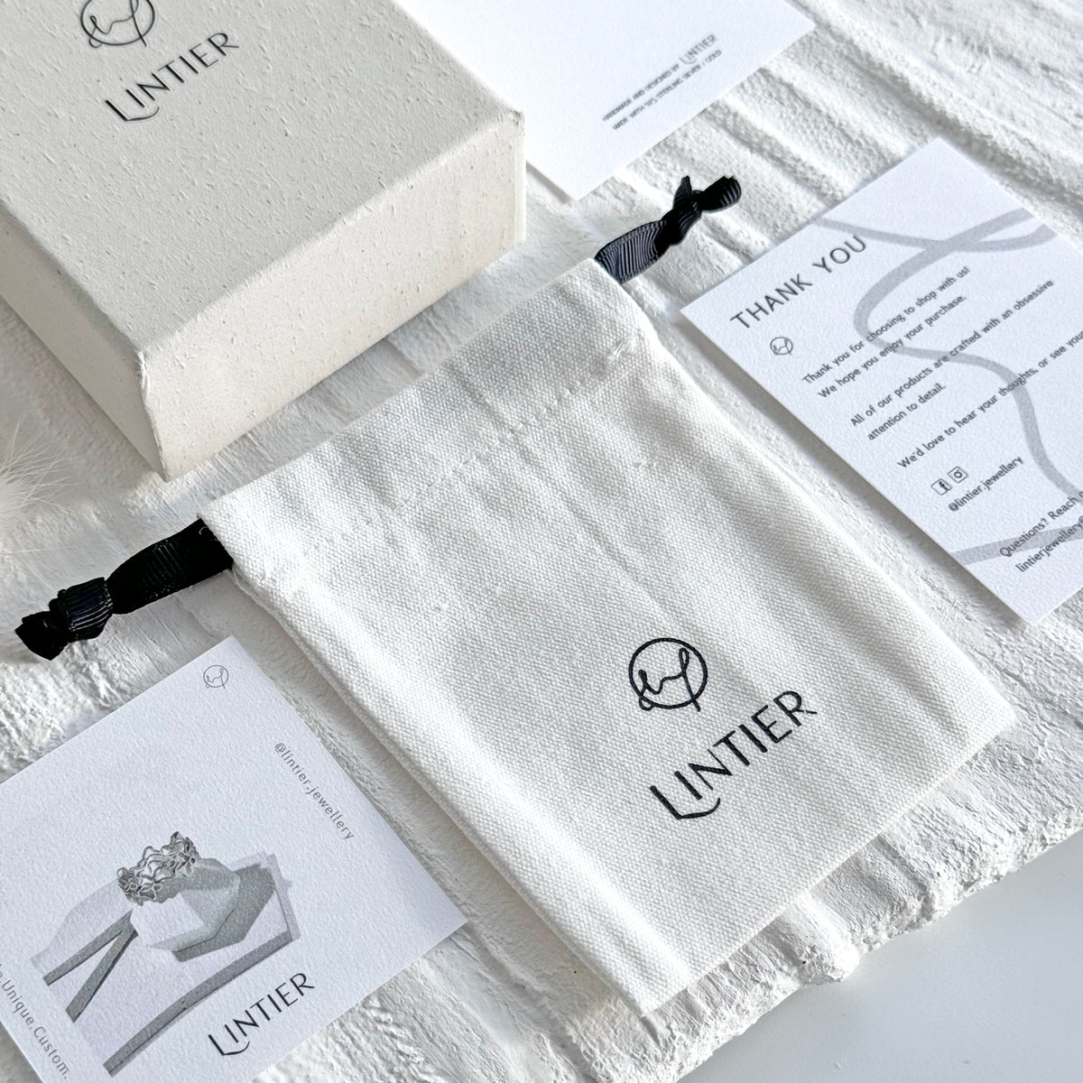 Lintier gift packaging, a white box with the Lintier mark
