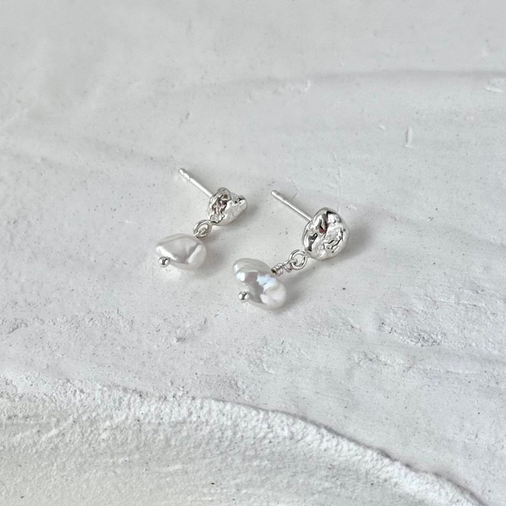 Molten Pearl Earrings